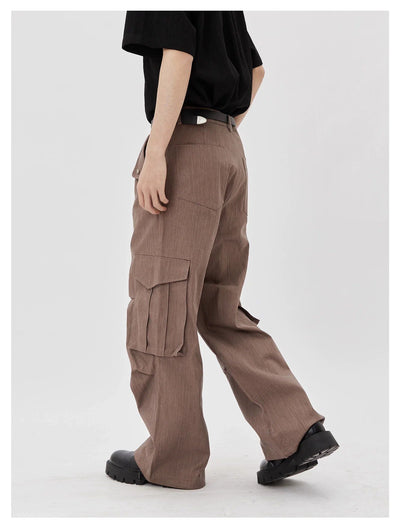 Lai Flap Pockets Cargo Pants-korean-fashion-Pants-Lai's Closet-OH Garments