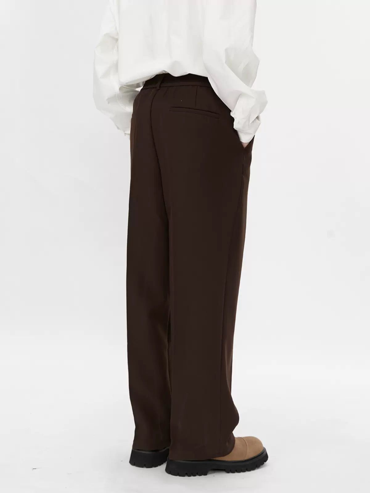 Lai Fold Pleats Side Metal Trousers-korean-fashion-Trousers-Lai's Closet-OH Garments