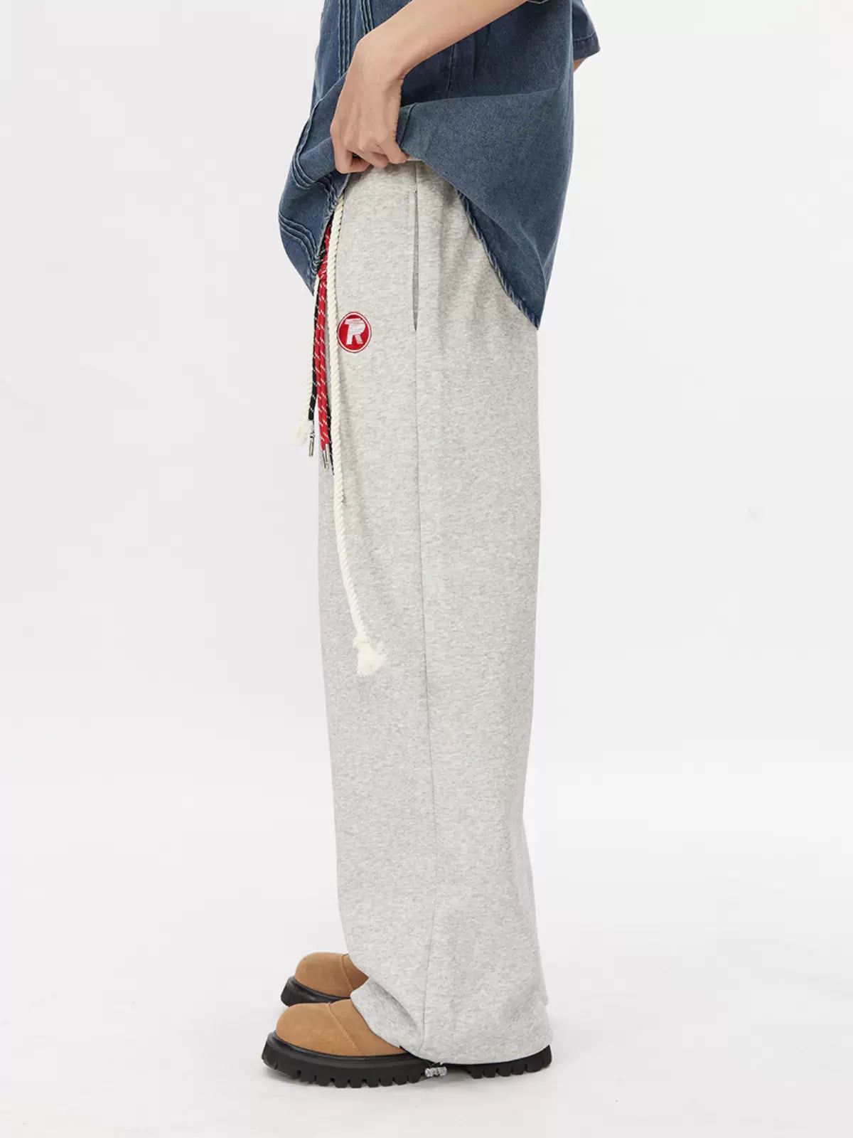 Lai Multi-Drawstring Loose Sweatpants-korean-fashion-Pants-Lai's Closet-OH Garments