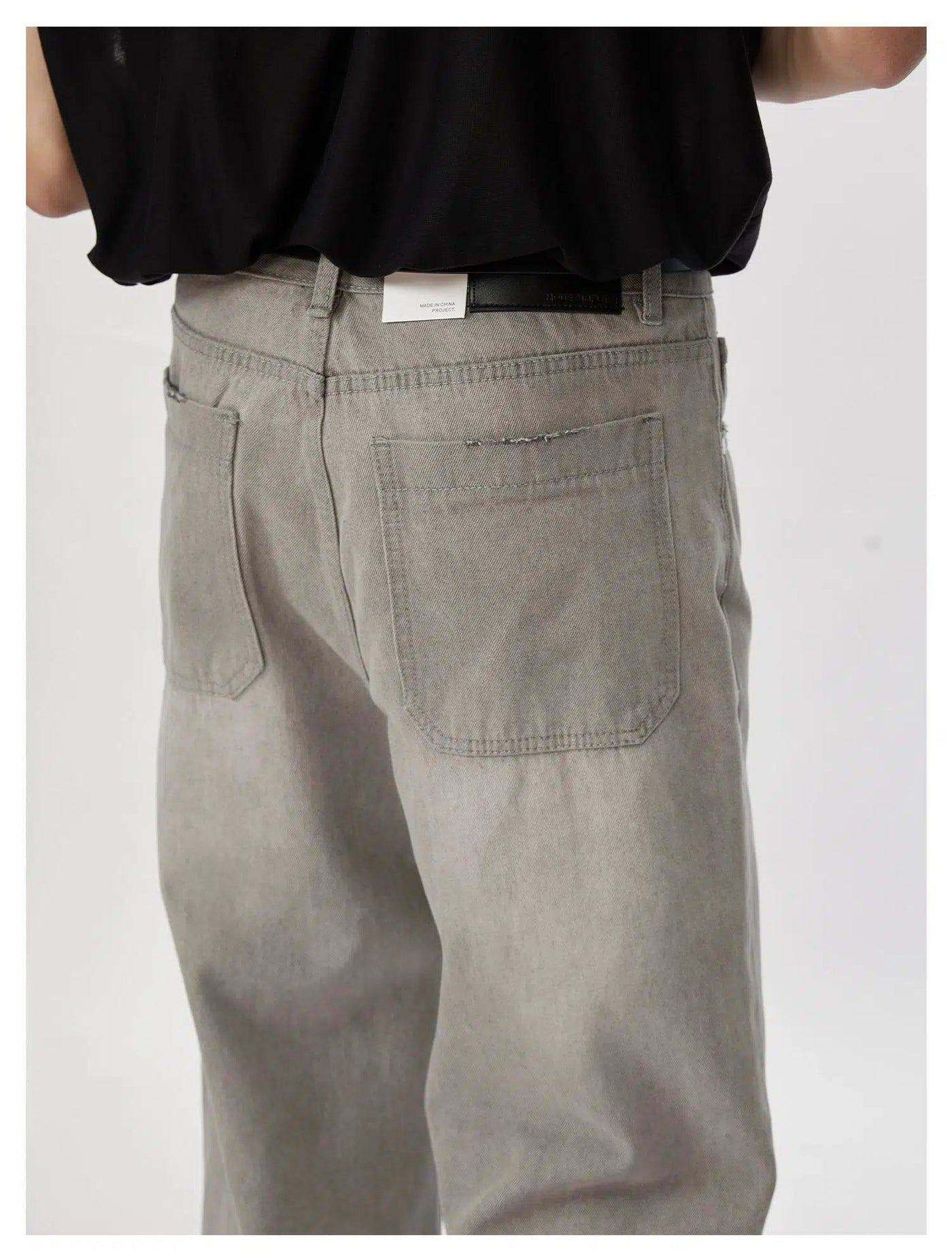 Lai Side Pockets Washed Jeans-korean-fashion-Jeans-Lai's Closet-OH Garments
