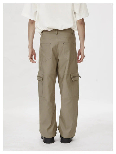 Lai Zipped Pockets Cargo Pants-korean-fashion-Pants-Lai's Closet-OH Garments