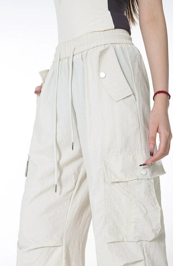 Lazy Basic Cargo Track Pants-korean-fashion-Pants-Lazy's Closet-OH Garments
