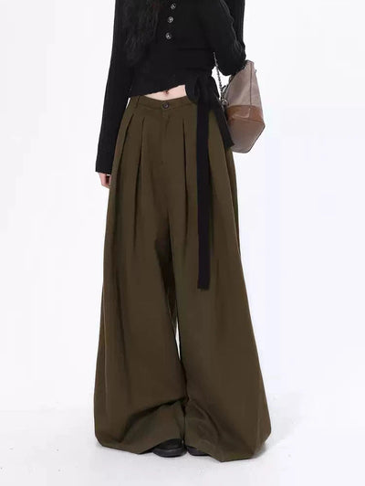 Lazy Drapey Flow Buttoned Pants-korean-fashion-Pants-Lazy's Closet-OH Garments