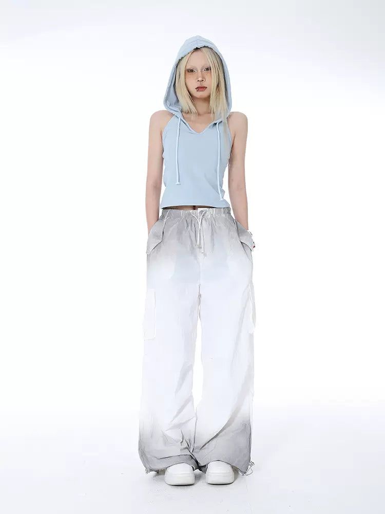 Lazy Gradient Elastic Waist Track Pants-korean-fashion-Pants-Lazy's Closet-OH Garments