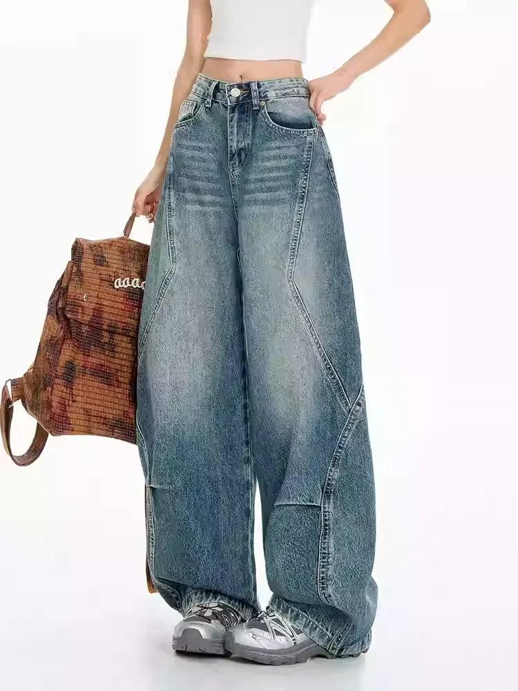Lazy High-Rise Ripped Jeans-korean-fashion-Jeans-Lazy's Closet-OH Garments