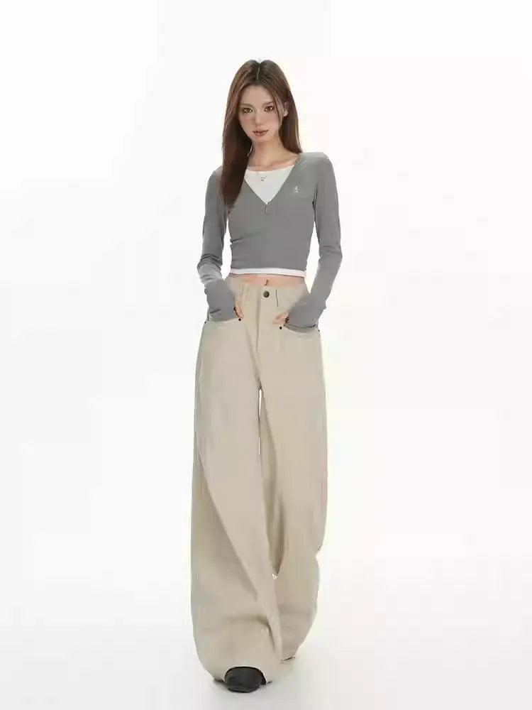 Lazy Plain Color Pocketed Pants-korean-fashion-Pants-Lazy's Closet-OH Garments
