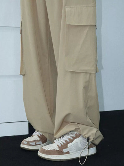 Lazy Side Pocket Parachute Cargo Pants-korean-fashion-Pants-Lazy's Closet-OH Garments