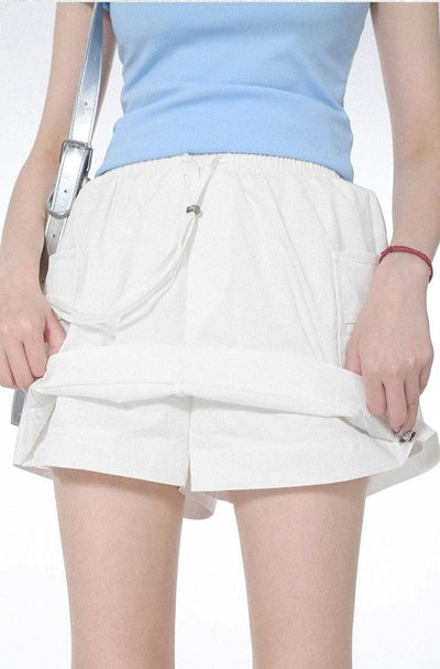 Lazy Side Pockets Short Skirt-korean-fashion-Skirt-Lazy's Closet-OH Garments
