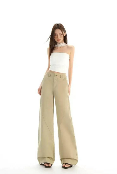 Lazy Slim Drape High Waisted Jeans-korean-fashion-Jeans-Lazy's Closet-OH Garments
