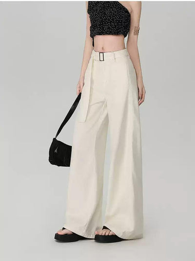 Lazy Strapped Belt Trousers-korean-fashion-Trousers-Lazy's Closet-OH Garments