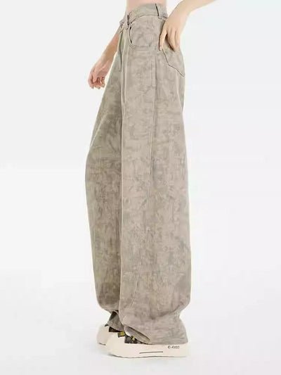 Lazy Structured Tie Dye Print Pants-korean-fashion-Pants-Lazy's Closet-OH Garments