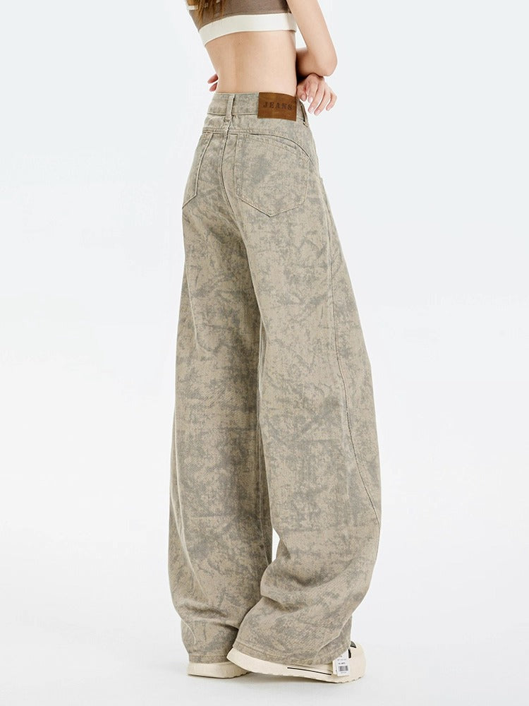 Lazy Structured Tie Dye Print Pants-korean-fashion-Pants-Lazy's Closet-OH Garments