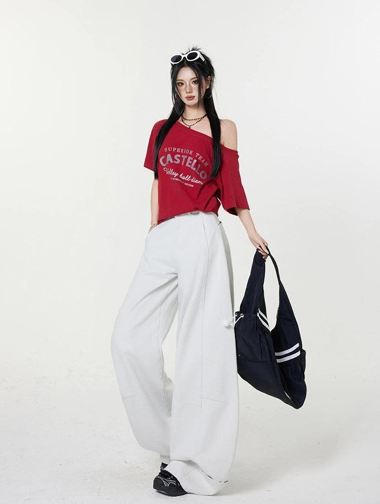 Lazy Structured Wide Leg Jeans-korean-fashion-Jeans-Lazy's Closet-OH Garments