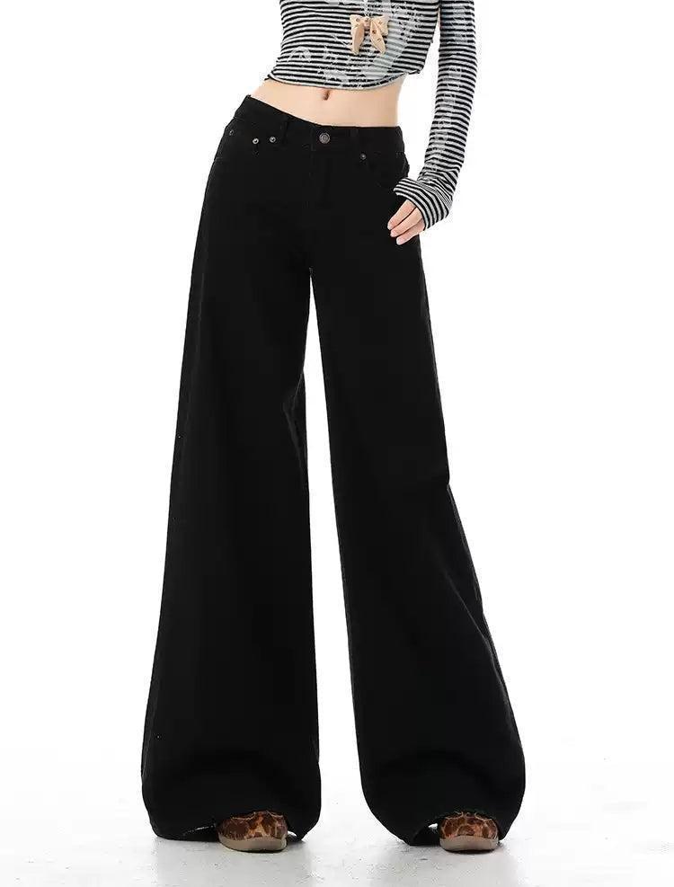 Lazy Versatile Wide Leg Pants-korean-fashion-Pants-Lazy's Closet-OH Garments