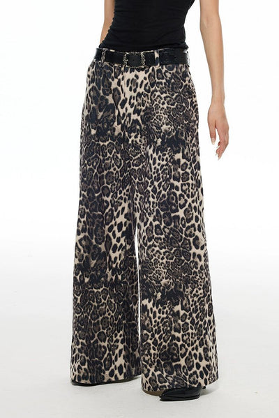 Light Casual Leopard Wide Fit Pants-korean-fashion-Pants-Light's Closet-OH Garments