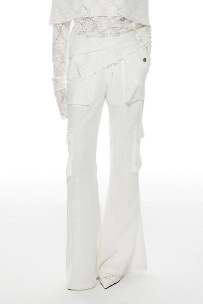 Light Drawcord Transparent Flared Pants-korean-fashion-Pants-Light's Closet-OH Garments