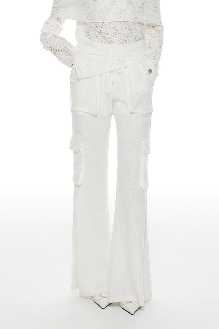 Light Drawcord Transparent Flared Pants-korean-fashion-Pants-Light's Closet-OH Garments