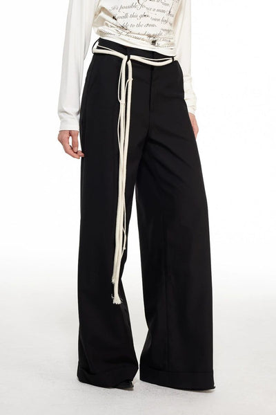 Light Rope Belted Straight Trousers-korean-fashion-Trousers-Light's Closet-OH Garments