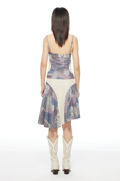 Light Tribal Pattern Long Dress-korean-fashion-Dress-Light's Closet-OH Garments