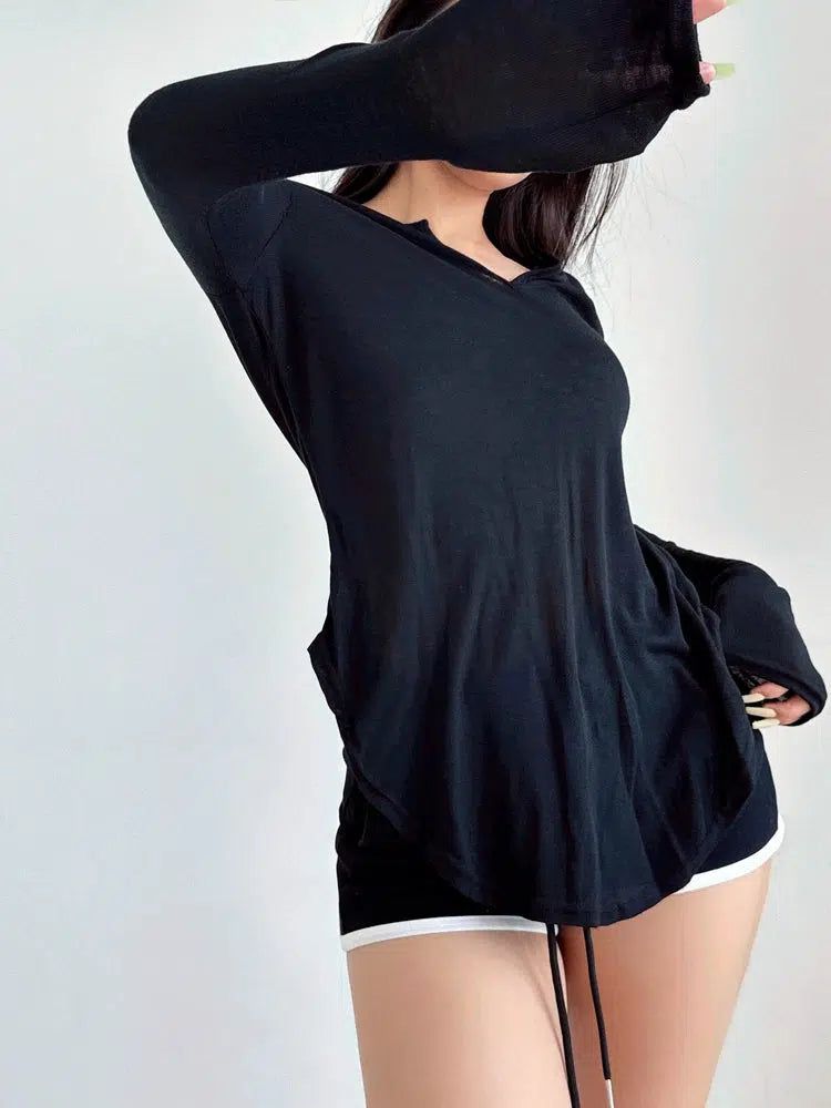 Livia Basic Thin Long Sleeve T-Shirt-korean-fashion-T-Shirt-Livia's Closet-OH Garments