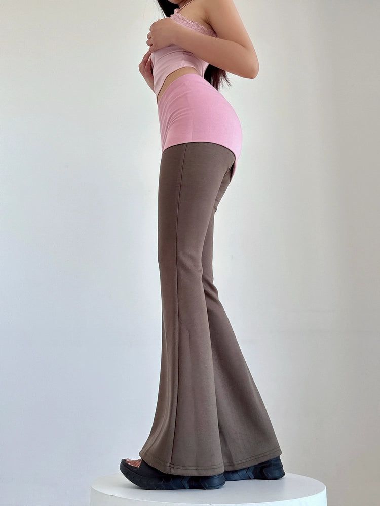 Livia Comfty Fit Flare Sweatpants-korean-fashion-Pants-Livia's Closet-OH Garments