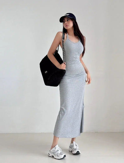 Livia Minimal Halter Dress-korean-fashion-Dress-Livia's Closet-OH Garments