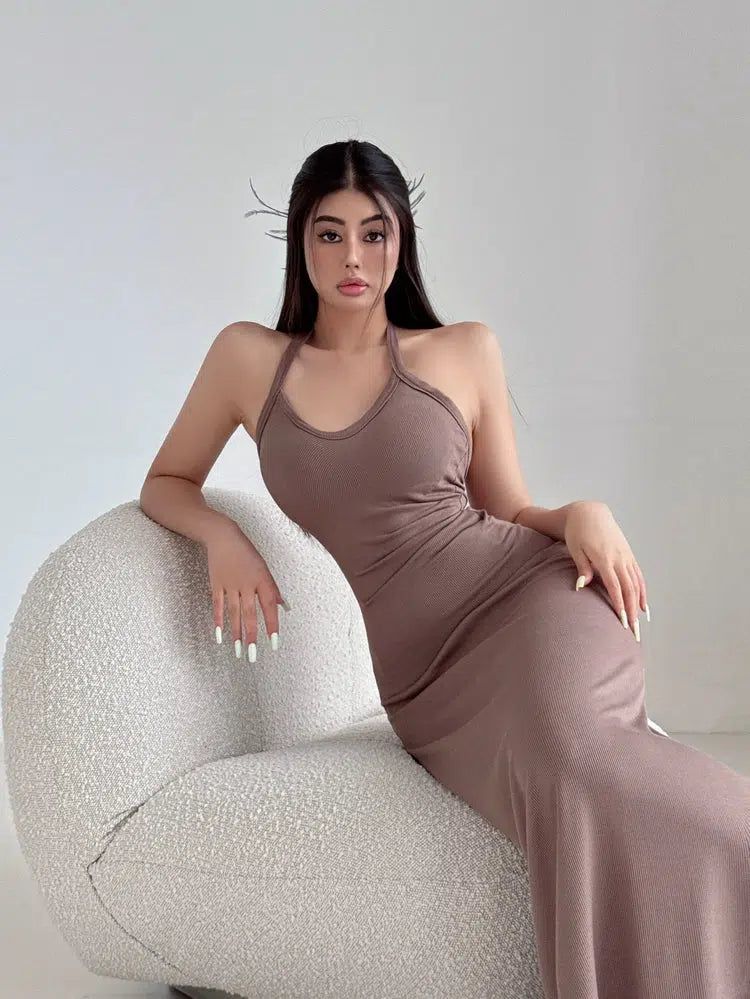 Livia Minimal Halter Dress-korean-fashion-Dress-Livia's Closet-OH Garments