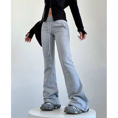 Livia Velvet Slim High Waist Flared Pants-korean-fashion-Pants-Livia's Closet-OH Garments