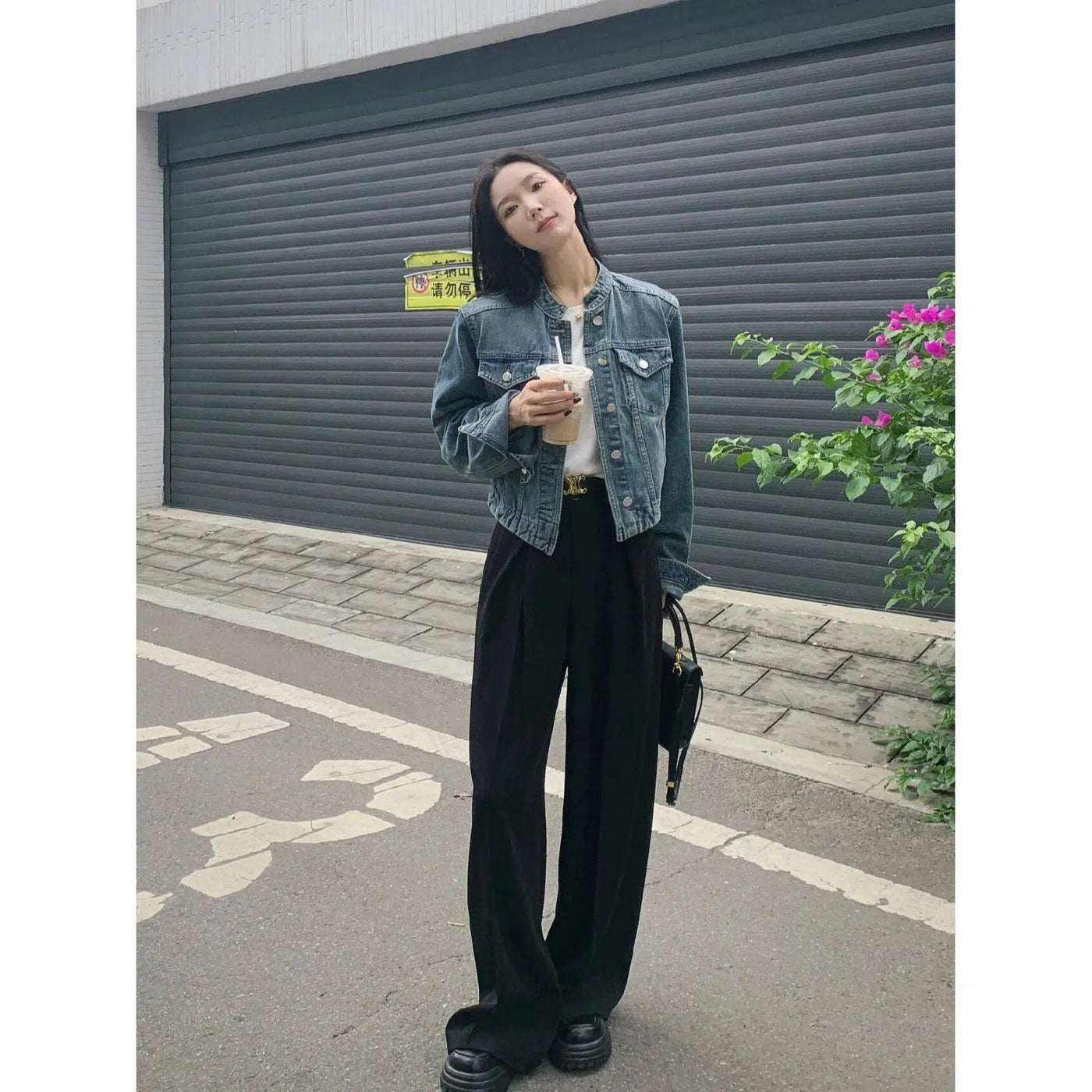 Mina Boxy Cut Buttoned Denim Jacket-korean-fashion-Jacket-Mina's Closet-OH Garments