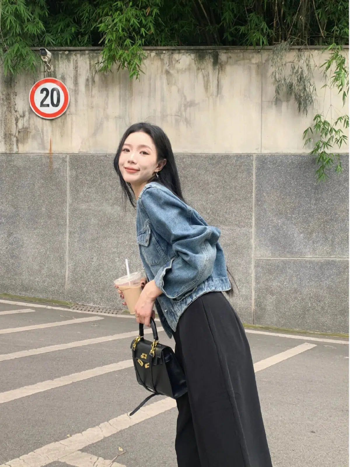 Mina Boxy Cut Buttoned Denim Jacket-korean-fashion-Jacket-Mina's Closet-OH Garments