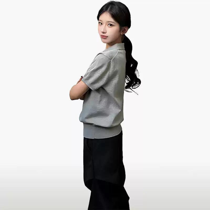 Mina Classic Knit Polo-korean-fashion-Polo-Mina's Closet-OH Garments