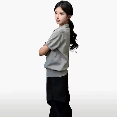 Mina Classic Knit Polo-korean-fashion-Polo-Mina's Closet-OH Garments
