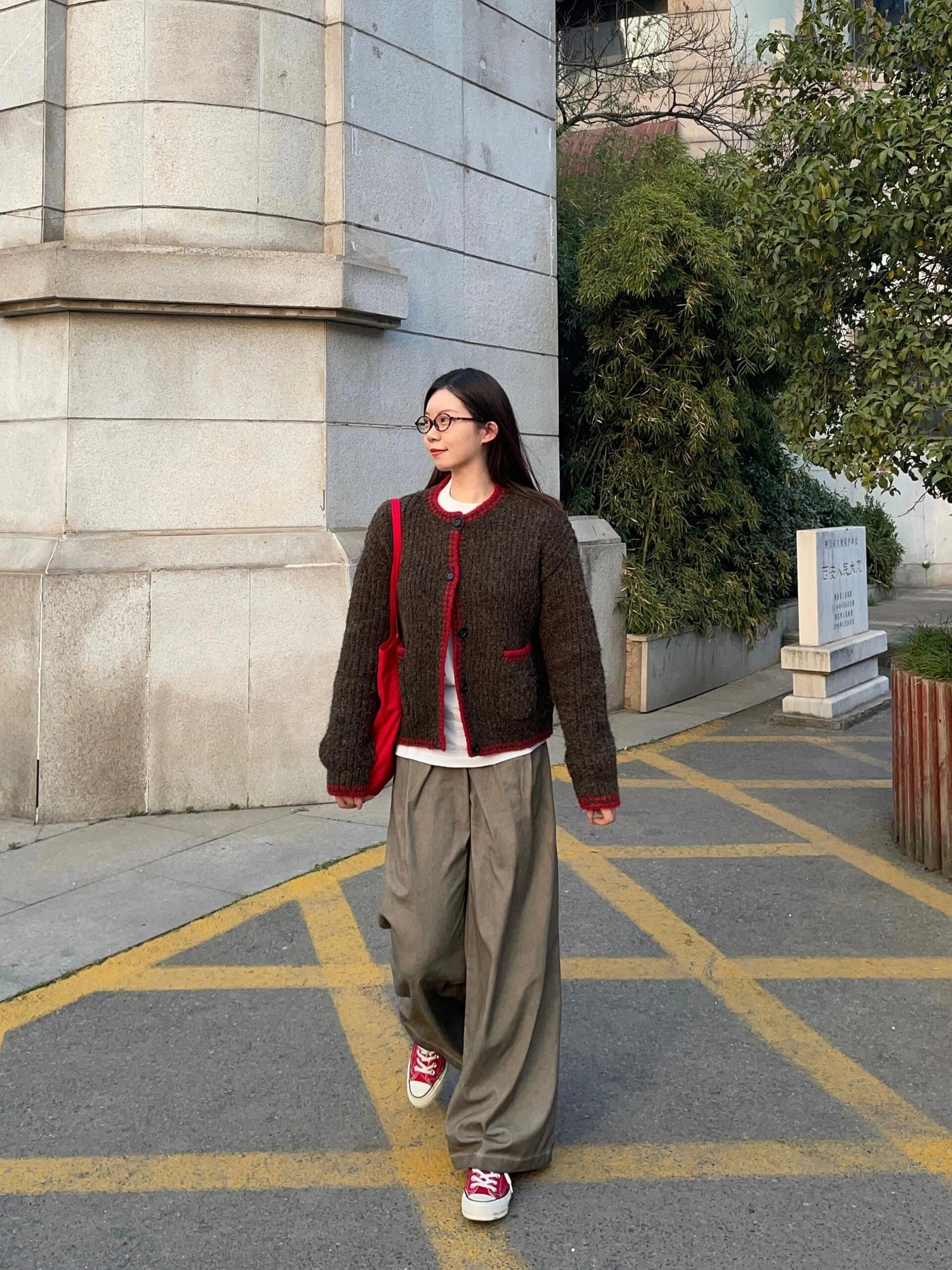 Mina Contrast Color Knit Cardigan-korean-fashion-Cardigan-Mina's Closet-OH Garments