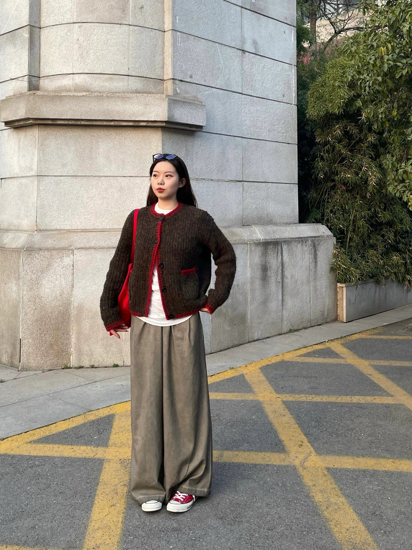 Mina Contrast Color Knit Cardigan-korean-fashion-Cardigan-Mina's Closet-OH Garments