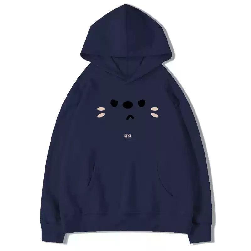 Mina Dog Face Sticker Hoodie-korean-fashion-Hoodie-Mina's Closet-OH Garments