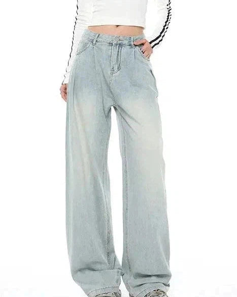 Mina Drapey Casual Bootcut Jeans-korean-fashion-Jeans-Mina's Closet-OH Garments