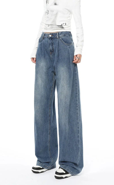 Mina Drapey Casual Bootcut Jeans-korean-fashion-Jeans-Mina's Closet-OH Garments