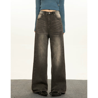 Mina Faded Cat Whiskers Straight Jeans-korean-fashion-Jeans-Mina's Closet-OH Garments