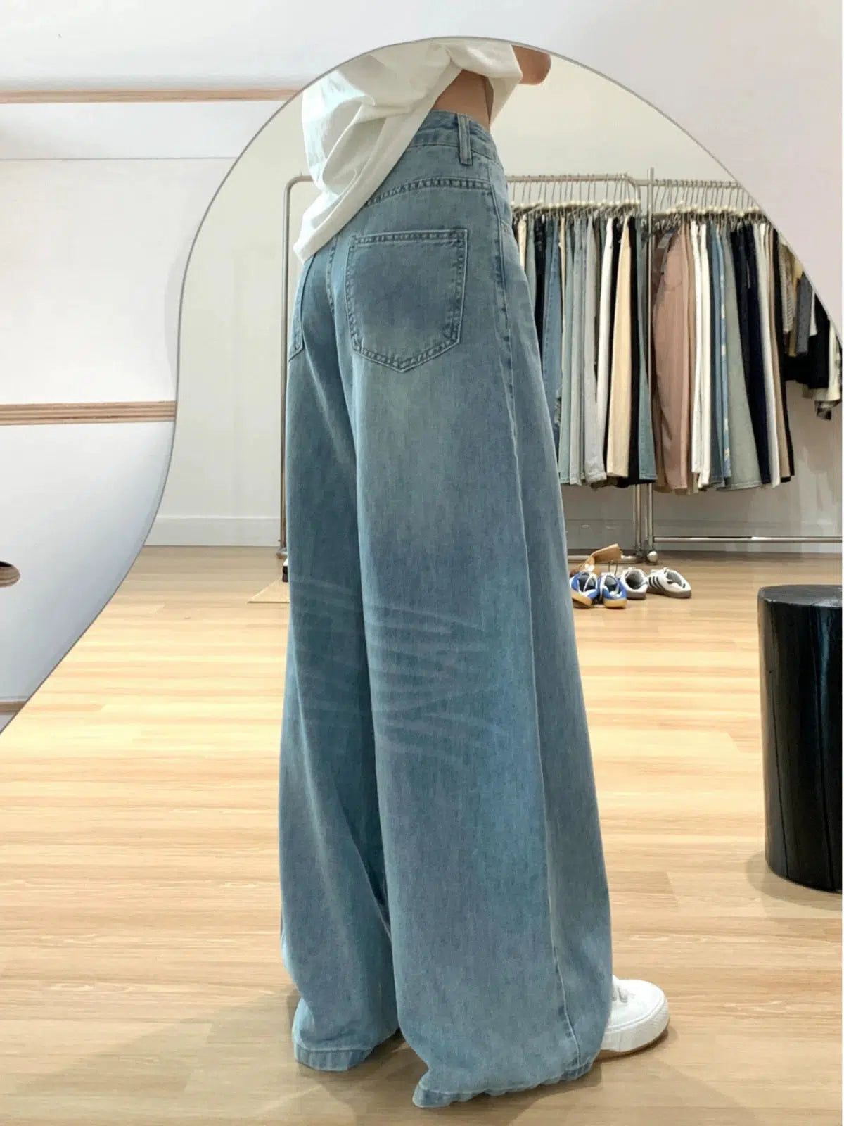 Mina High Waist Wide Cut Jeans-korean-fashion-Jeans-Mina's Closet-OH Garments