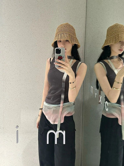 Mina Layered Mesh Detail Blouse-korean-fashion-Blouse-Mina's Closet-OH Garments