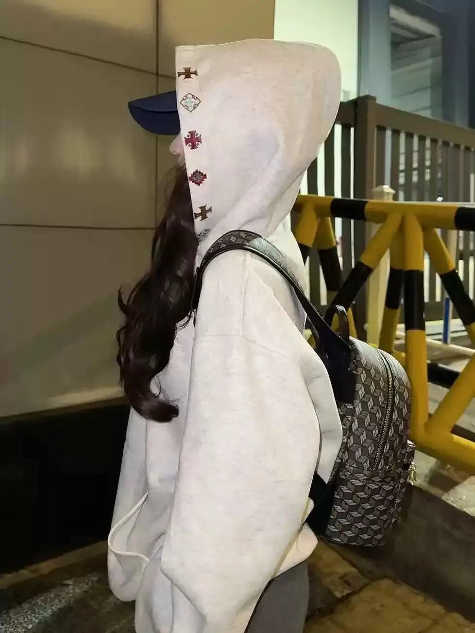 Mina Multi-Embroidery Kangaroo Pocket Hoodie-korean-fashion-Hoodie-Mina's Closet-OH Garments