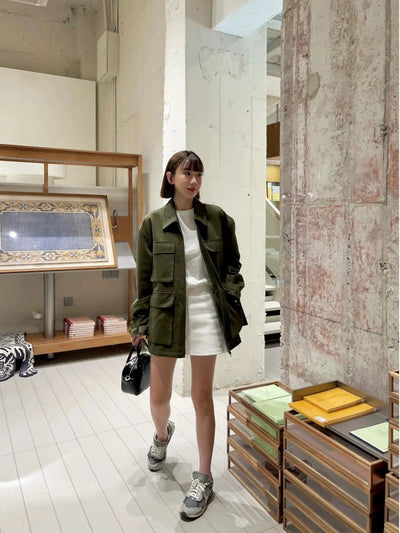 Mina Multi-Flap Pocket Detail Jacket-korean-fashion-Jacket-Mina's Closet-OH Garments