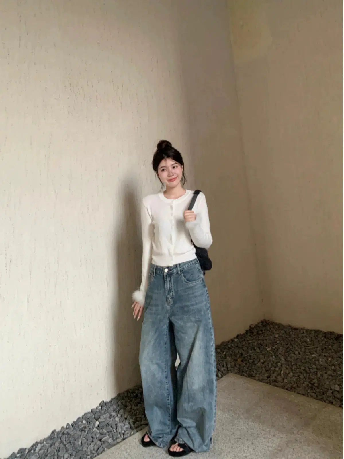 Mina Oversized Fit Washed Jeans-korean-fashion-Jeans-Mina's Closet-OH Garments