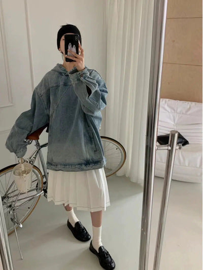 Mina Oversized Hooded Denim Jacket-korean-fashion-Jacket-Mina's Closet-OH Garments