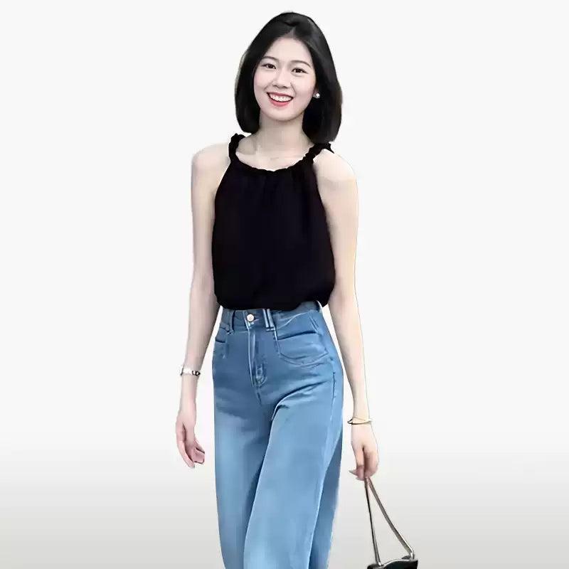 Mina Pleated Babydoll Camisole-korean-fashion-Camisole-Mina's Closet-OH Garments