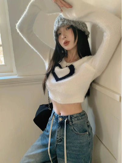 Mina Pull String Faded Wide Jeans-korean-fashion-Jeans-Mina's Closet-OH Garments