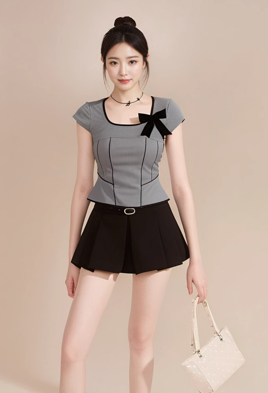 Mina Ribbon Bow Office Blouse-korean-fashion-Blouse-Mina's Closet-OH Garments