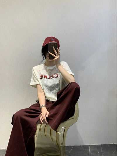 Mina Solid Color Versatile Wide Pants-korean-fashion-Pants-Mina's Closet-OH Garments