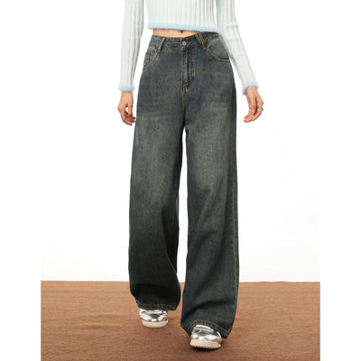 Mina Stone Wash Wide Jeans-korean-fashion-Jeans-Mina's Closet-OH Garments