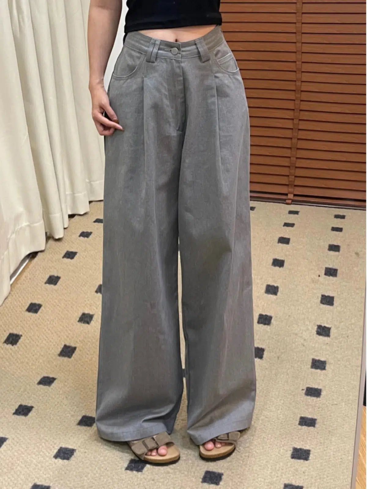 Mina Versatile Pleated Comfty Pants-korean-fashion-Pants-Mina's Closet-OH Garments